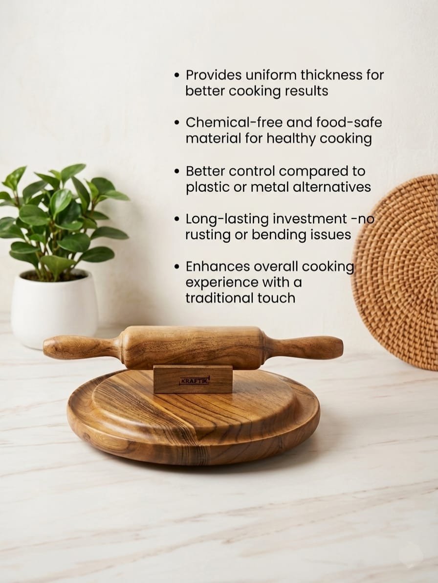 Acacia & Papdi Chakla Belan Set